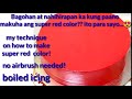 Pinakasimpling paraan kung paano makuha ang kulay red boiled icing  kahit walang airbrush!