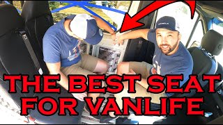 SAFELY install the BEST vanlife seat! [Van Build Part 2]