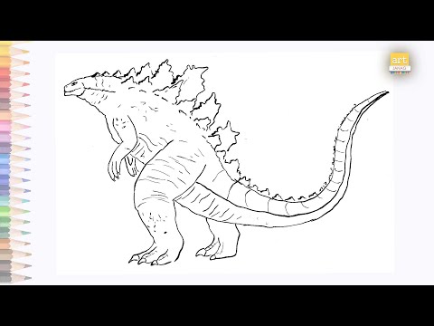 Godzilla 2021 drawing | How to draw Godzilla