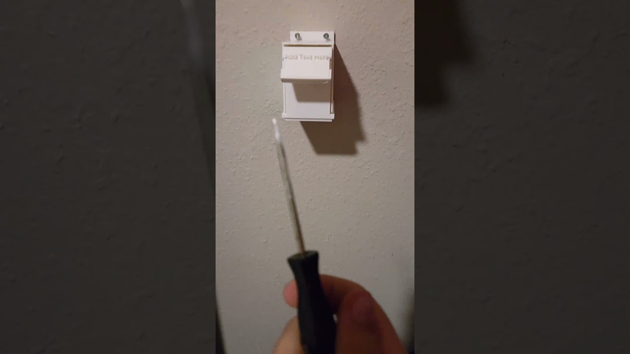 How to wall mount these 3d printed hardware storage bins