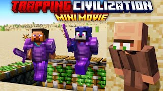 Minecraft but I survive in TRAPPING CIVILIZATION