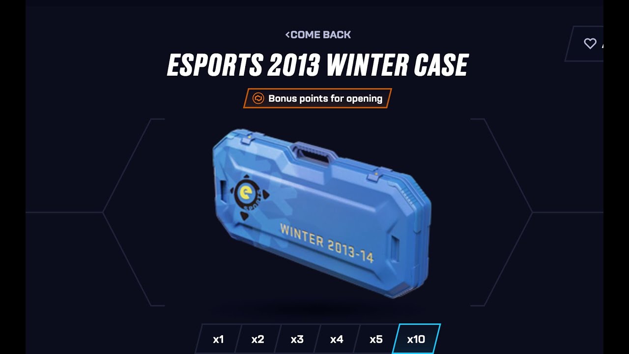 ESPORTS 2013 WINTER CASE  case on CSGO.net. Use code CST for +30% deposit bonus 🙂