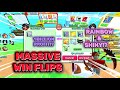 Trading Montage #26 |🔥MASSIVE WIN FLIPS!🔥RAINBOW &amp; SHINY!?🤯FREE SHINY HUGE🤯|Pet Simulator 99 |Roblox