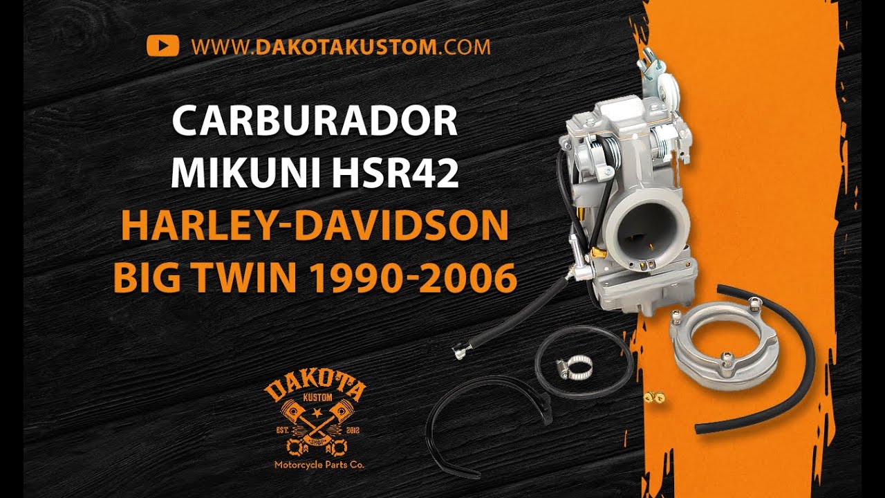 Carburador Mikuni HSR42 Harley-Davidson Big Twin 1990-2006 - Dakota Kustom