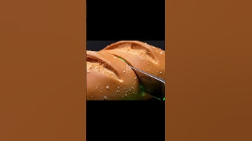 Bread! but whats inside? 🥖🟢 #ai #asmr #cut #veo3 #asmrsounds #food #delicious #slime