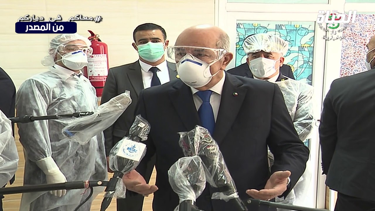 رئيس الجمهورية السيد عبد المجيد تبون في زيارة ميدانية لمستشفى بني مسوس