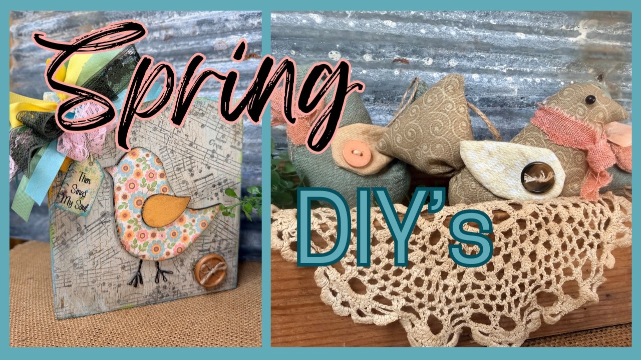 Wood Scraps ~ Fabric ~ Spring Crafts