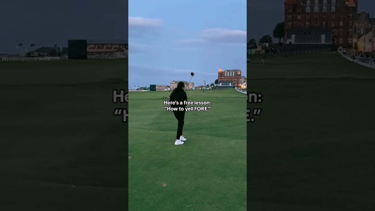 Free Golf Lesson  - How to yell FORE 