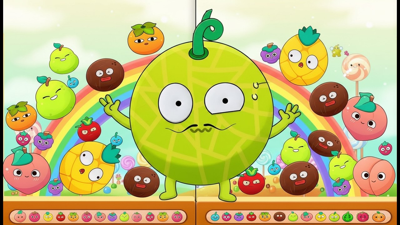 Игровой процесс Fruit Merge