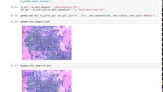GEE Clip #16 - Adding animated text to GIF images generated from Earth Engine data