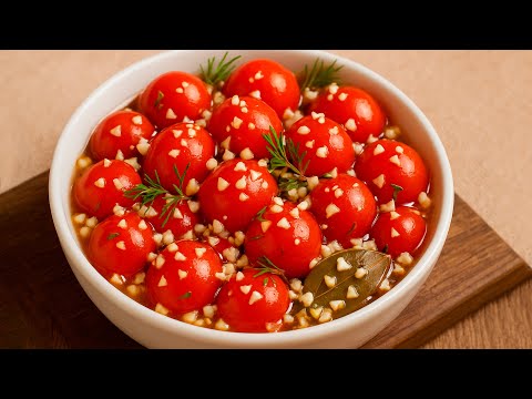 Эти ПОМИДОРЫ 🍅 съедаются ЗА СЕКУНДУ! Очень вкусные маринованные помидоры черри 🍅
