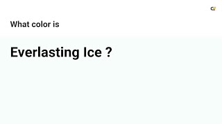 Everlasting Ice color #f6fdfa hex Warm White color f6fdfa