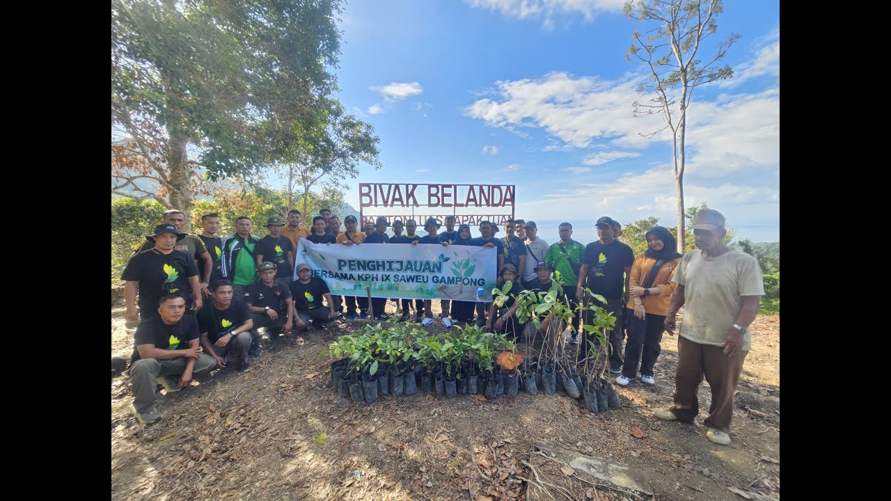 KPH Wilayah IX Saweu Gampong Penghijauan di Bivak Belanda Panton Luas