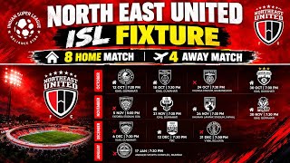 North East United FC ISL 12 Full Fixtures Out! Match Schedule & Key Dates