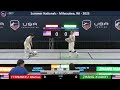 FINAL - Junior Women's Saber - Gold  - Summer Nationals Milwaukee, WI  2025