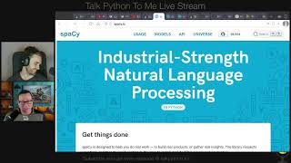 Awesome Text Tricks with NLP and spaCy - Talk Python to Me Ep.477
