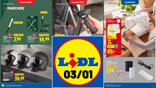Catalogue Lidl Du 3 Janvier 2026 Arrivage Bricolage Parkside Promo Automoto, Cuisine Et Maison