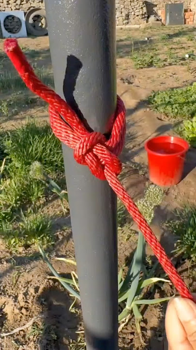 The Secret Knot of Survivalists and Adventurers #knot #technique #rope #knowledge