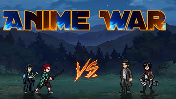 Tanjiro HK & Muichiro Tokito VS Final Eren & Mikasa V2 in Jump Force Mugen