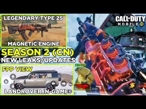 New Legendary Land Rover FPP + New Legendary Type 25 Gameplay In Season 2 CODM CN | cod mobile leaks