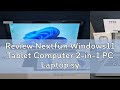Review Nextfun Windows11 Tablet Computer 2-in-1 PC Laptop system Full touch screen office learning