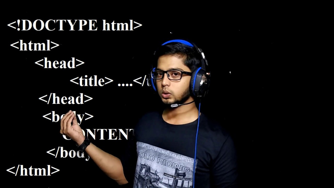 Introduction to HTML - Web Programming - Meaning of Tags - Part 1 - YouTube