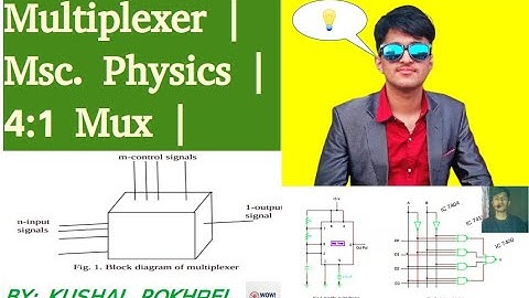 Multiplexer || Msc. Physics || 4:1 Mux || Electronics||