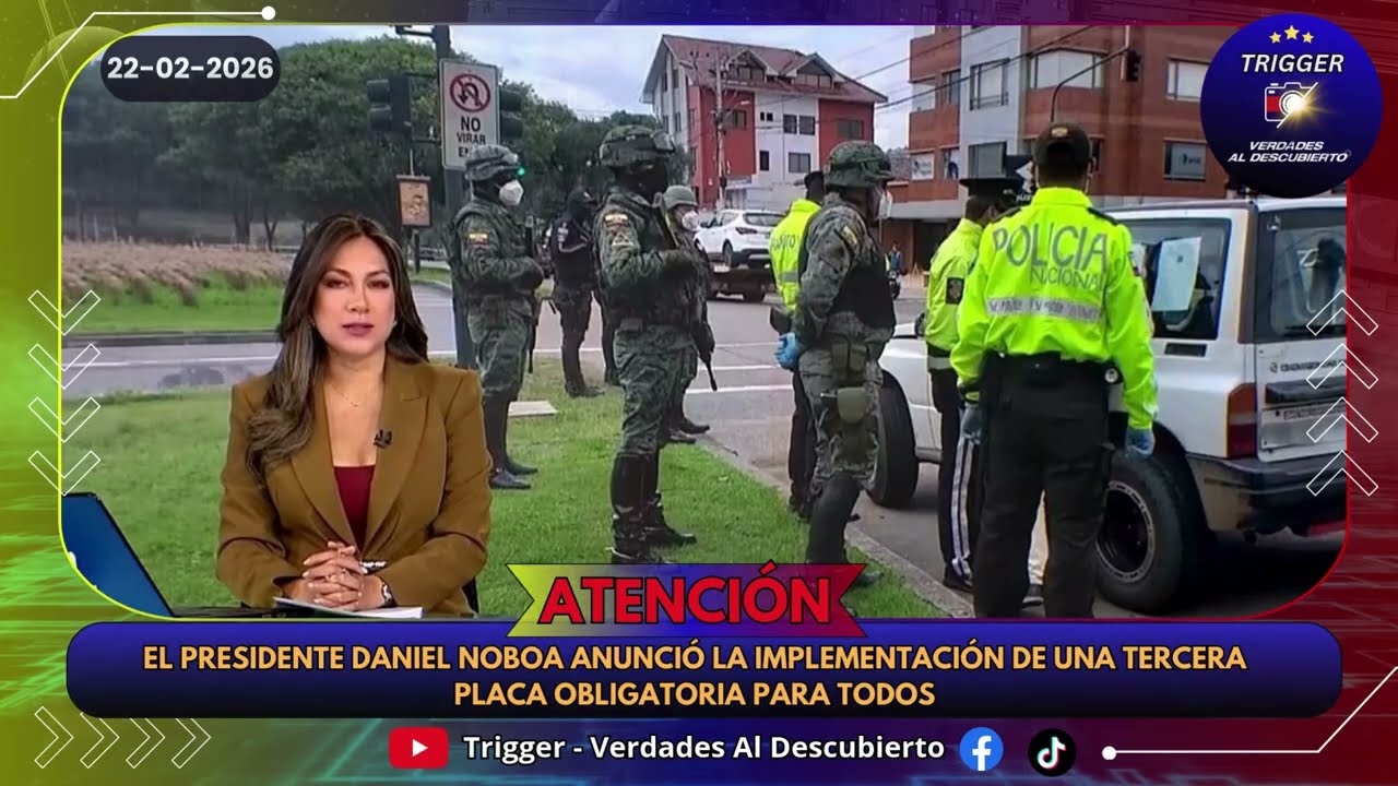 🚗🇪🇨 Daniel Noboa anuncia tercera placa para vehículos como medida contra la inseguridad