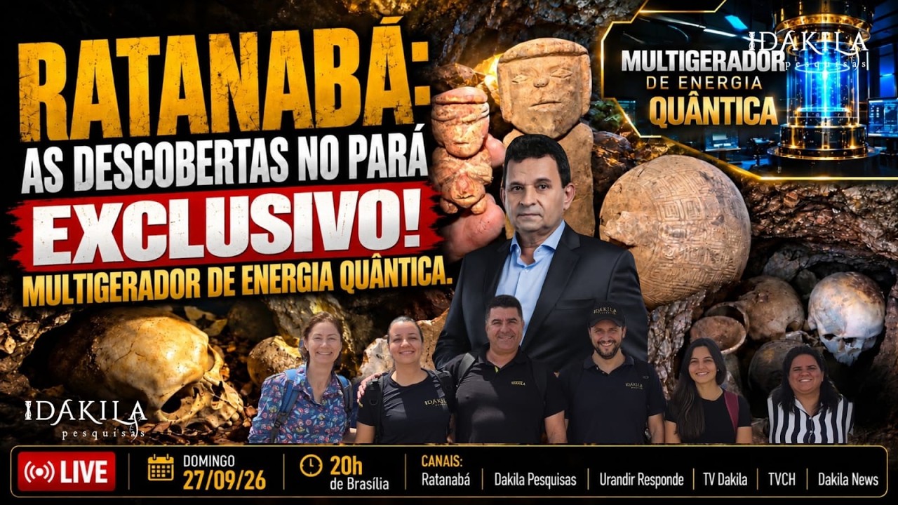 🚨 IMPERDÍVEL: Live Pesquisas Ratanabá no Pará + Multigerador de Energia Quântica