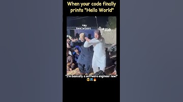When your code finally prints "Hello World"... 😂🔥#shorts #funny @LearnComputerWithRCS