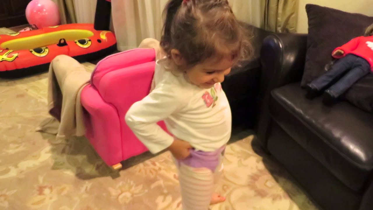 S Cute 2 Year Old Triple Diaper Dance Puts Extra Diapers On Herself Mvi 0351 Youtube