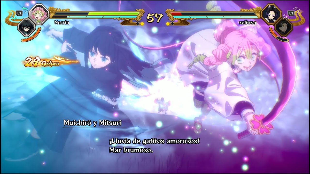 Guardianes de la Noche Kimetsu no Yaiba Las Crónicas de Hinokami 2 Mitsuri vs  Shinobu