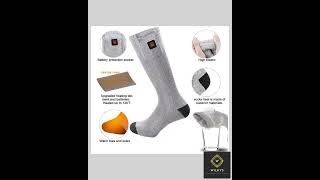 LITEGUEST Heated Leg Warmers – USB Electric Socks for Winter Outdoors