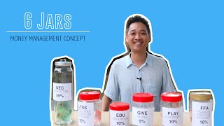 6 Jars Money Management Concept