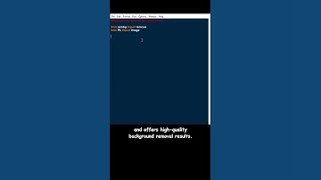 How to remove backgrounds with Python! #python   #programming   #tutorial #backgroundremove #rembg