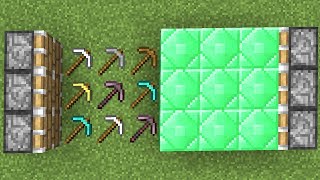 how to make emerald pickaxe
