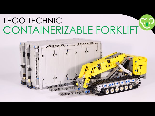 1 day MOC - Containerizable Forklift - LEGO Technic with Buwizz