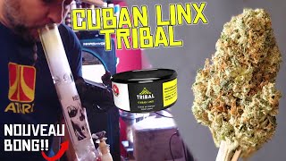 Review of TRIBAL's CUBAN LINX: 24.8% THC, 4.9% Terpenes. Excellent energizing weed! +New Bong!