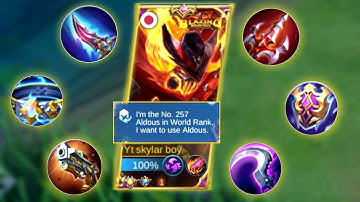 Top Global Aldous New Full Broken Damage Build - Mlbb