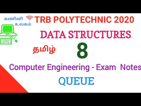 Queue|FIFO|Queues|TRB POLYTECHNIC|Data structures in tamil|kaniniulagam|trbpolytechnic