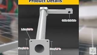 Review - Rustproof 201 Stainless Steel Security Camera Mounting Bracket Pole, 100cm Solar
