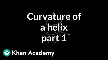 Curvature of a helix, part 1