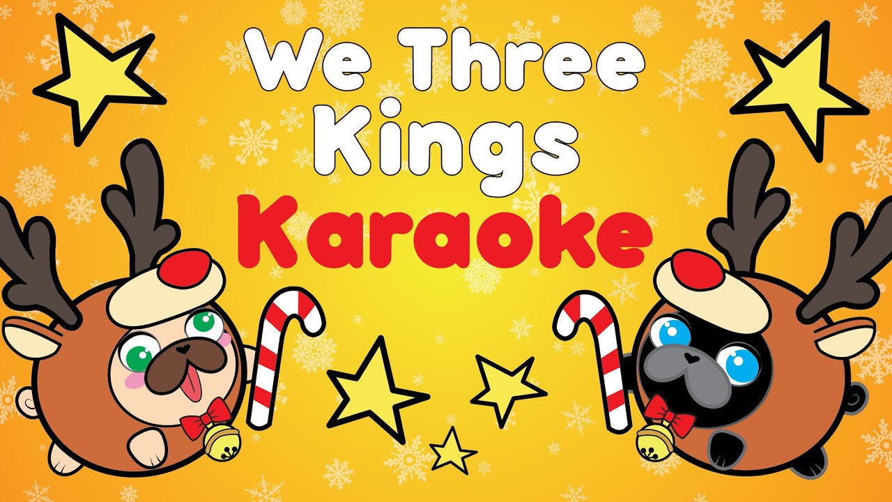 We Three Kings Karaoke Christmas Song with Lyrics Farting & Howling