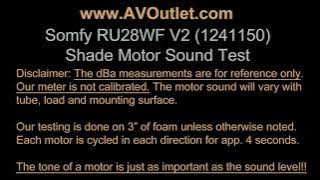 Somfy RU28WF V2 Li-ion 1241150 Roller Shade Motor Sound