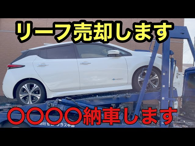 リーフ様　まとめ買い2点 NISSANリーフ売却して○○○○納車します さようならリーフ