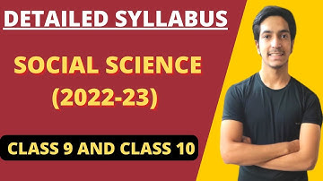 CLASS 9 & 10 Revised Social Science Syllabus 2022-23