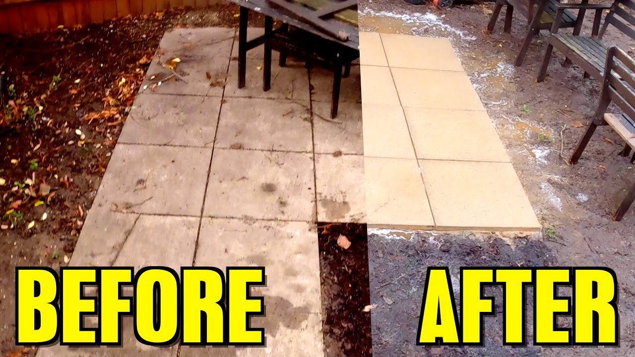 Pressure washing FILTHY DRIVEWAY / PATIO for homeowner! ASMR transformation