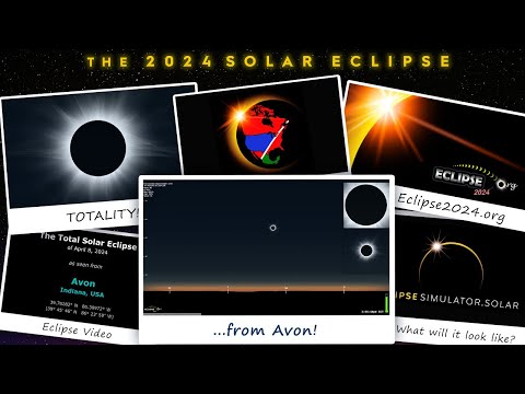 The Total Solar Eclipse of April 8, 2024 from Avon, IN