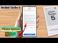 how to software update in redmi turbo 5, redmi turbo 5 update kaise karen