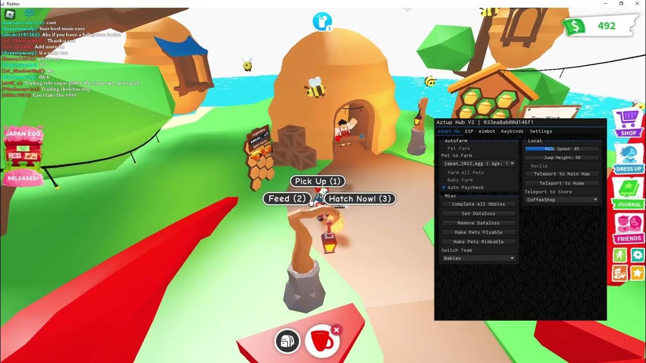 Roblox Adopt Me! GUI Script Dataloss Open Infinite Eggs & Gifts